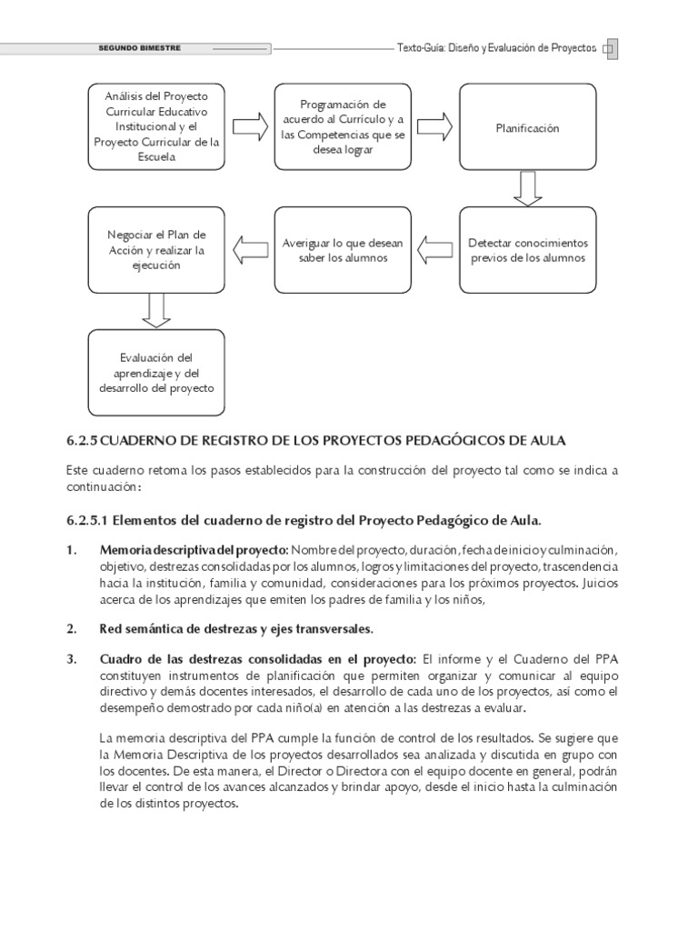 Guía para Proyectos Pedagógicos en Aula | PDF | Evaluación | Aprendizaje