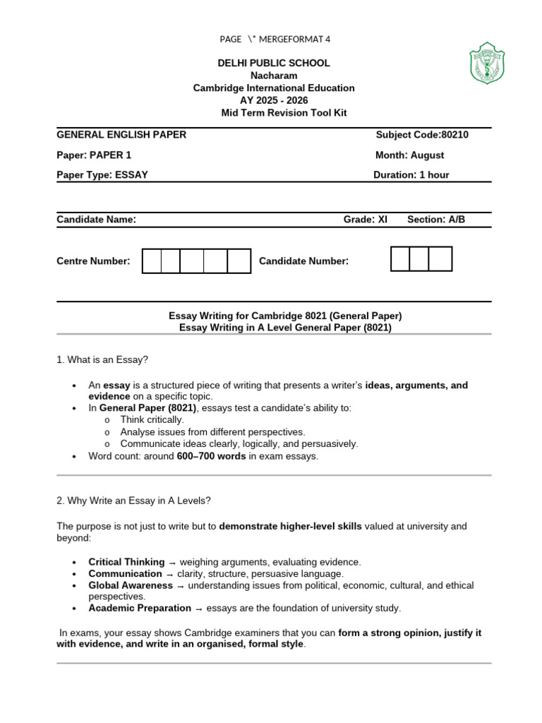 GR 11 MT Toolkit Paper 1 | PDF | Essays | Democracy