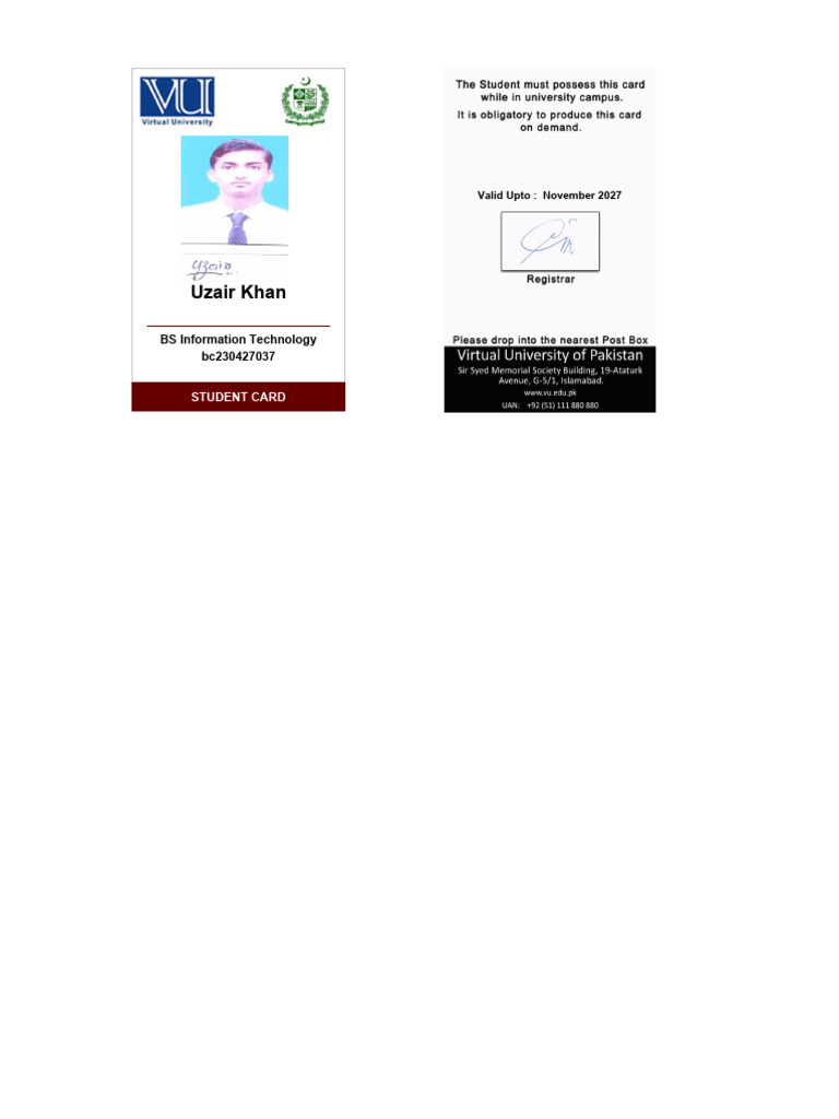 BC230427037 StudentECard | PDF