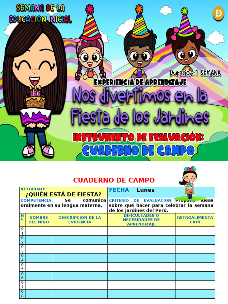 Actividades de Aprendizaje en Jardines | PDF | Evaluación | Cognición