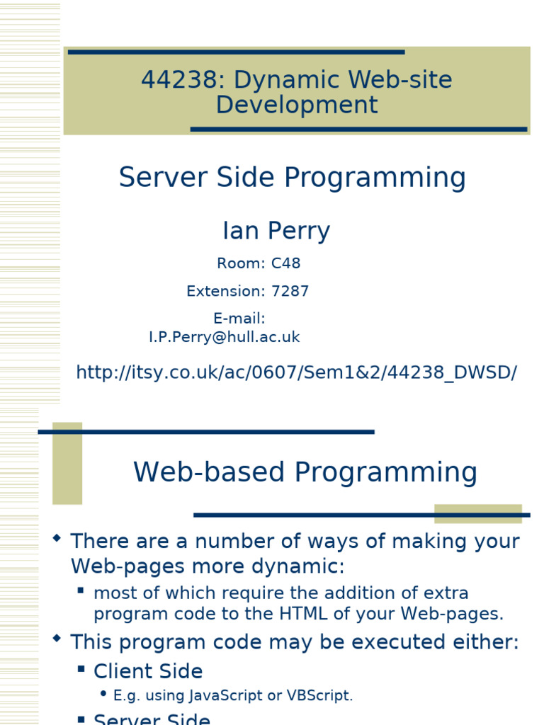 21 ServerSide | PDF | Websites | World Wide Web