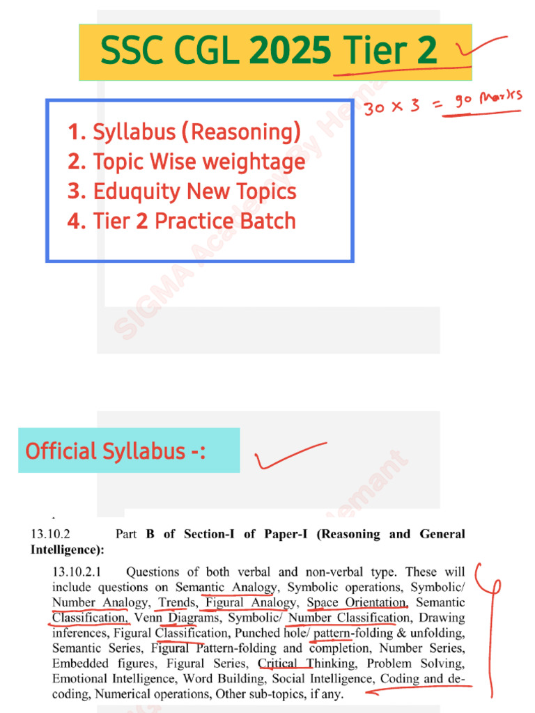 SSC CGL 2025 Tier 2 Reasoning Guide | PDF | Inference