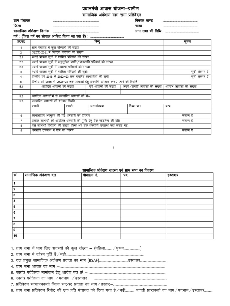 New Formats PMAY-G | PDF