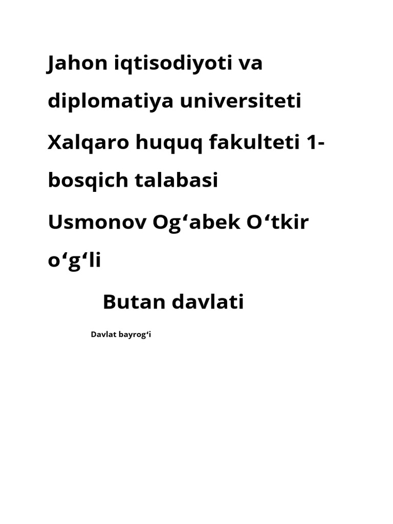Jahon Iqtisodiyoti Va Diplomatiya Universiteti 20251106 115134 0000 | PDF