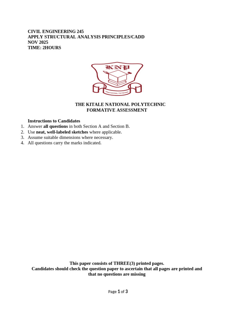 CADD Principles in Civil Engineering Exam | PDF | Technical Drawing ...