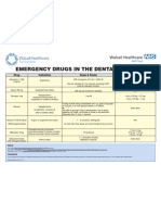 Emergency Drugs Poster - Layout 1 in Dental Practice