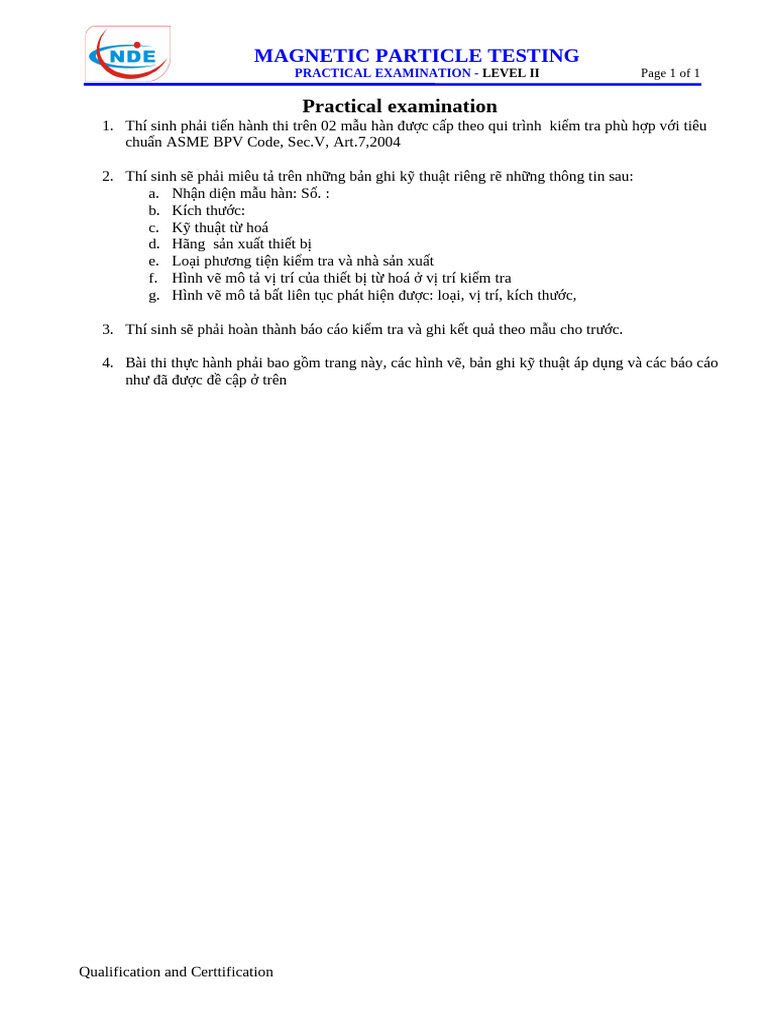 MT Level II - Prac | PDF