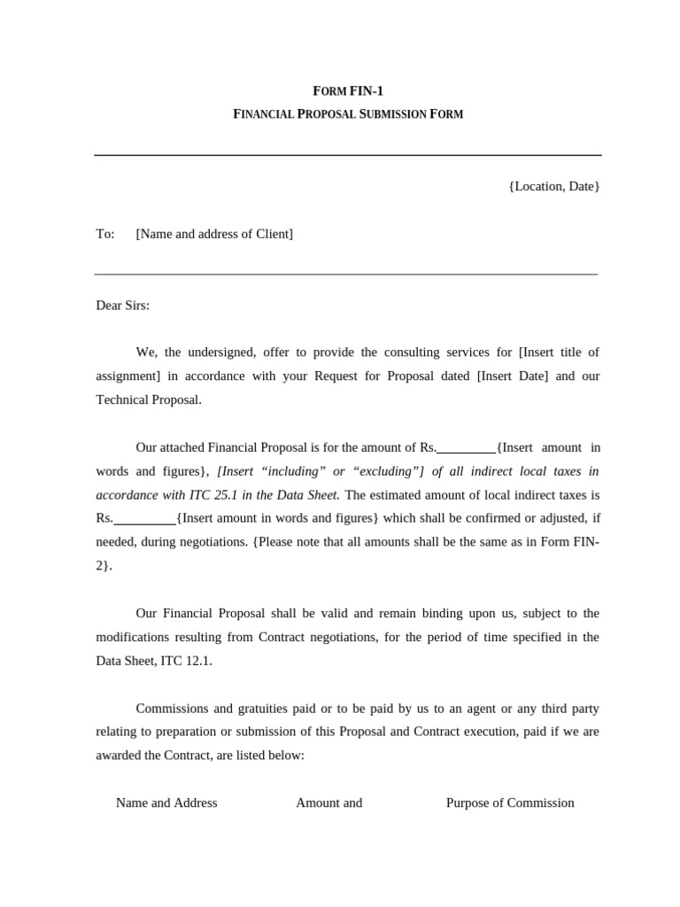 FORM FIN-1 | PDF | Private Law