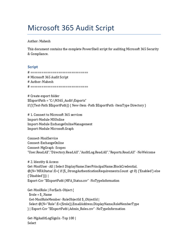 Script of powershell | PDF | Directory (Computing) | Software