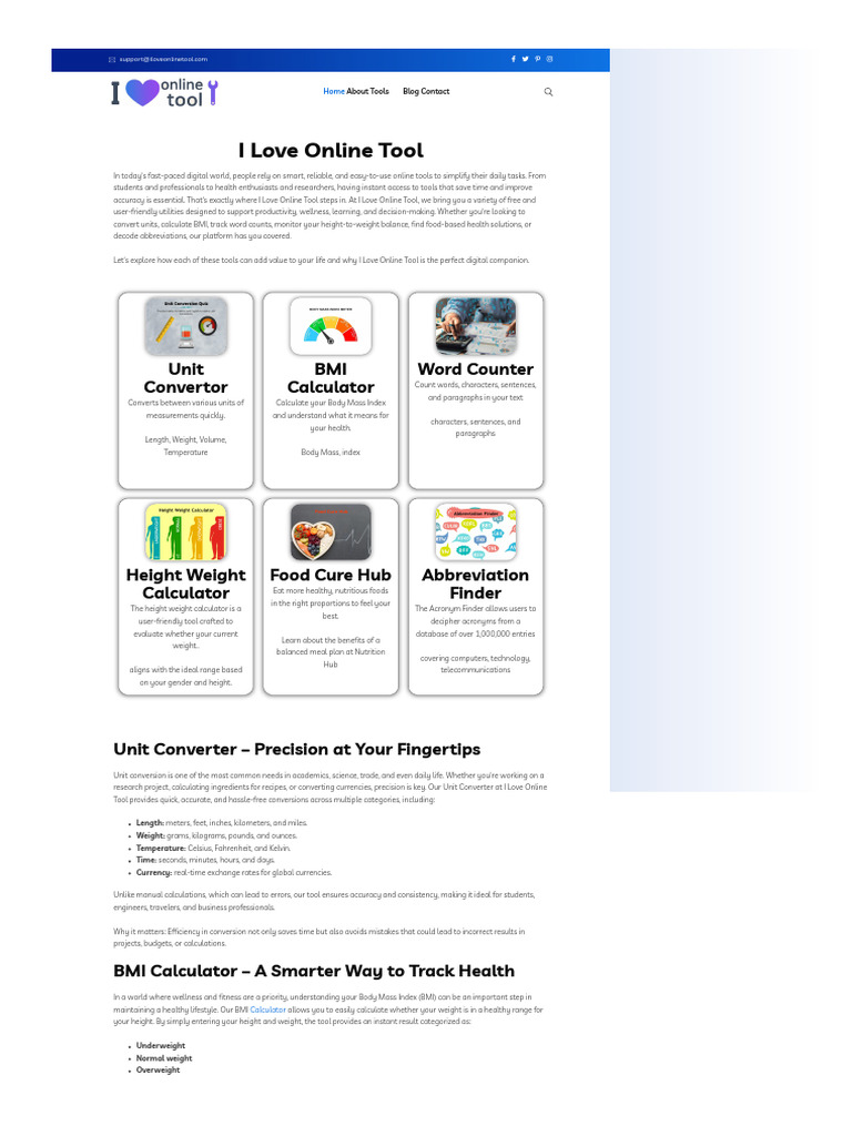 Essential Online Tools for Daily Tasks | PDF | Body Mass Index