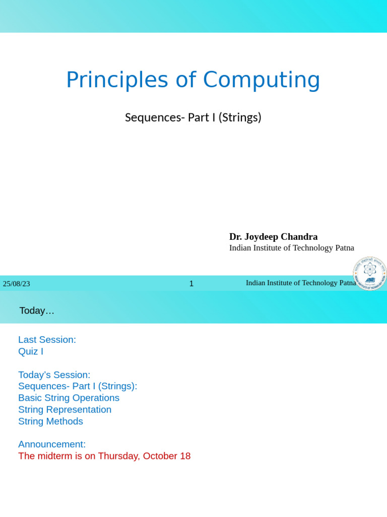 String Operations in Python: Basics | PDF | String (Computer Science ...
