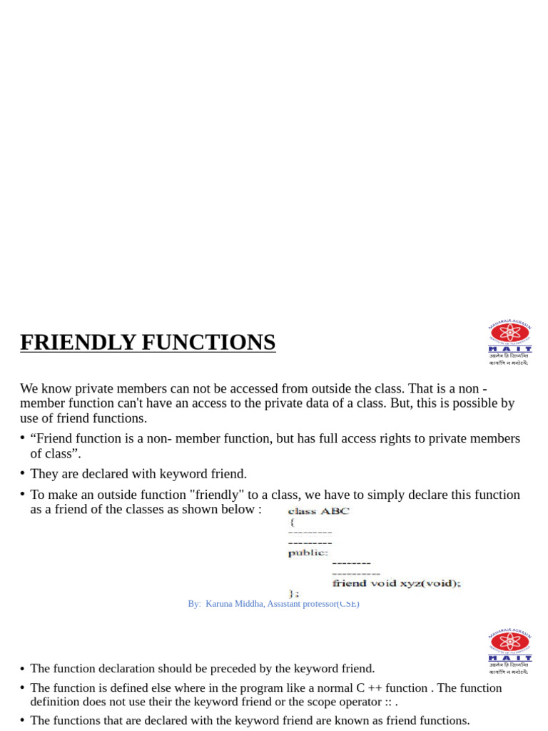 Unit 2 Remaining Ppts Oops | PDF | Pointer (Computer Programming) | C++