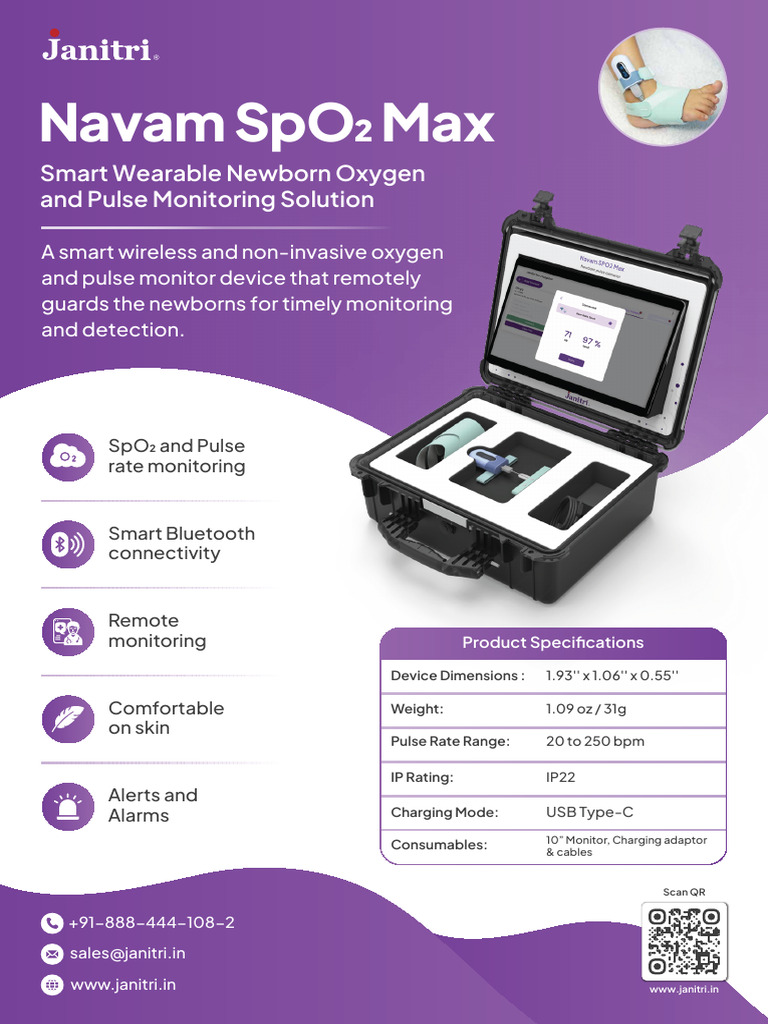 Newborn SpO2 & Pulse Monitor Device | PDF