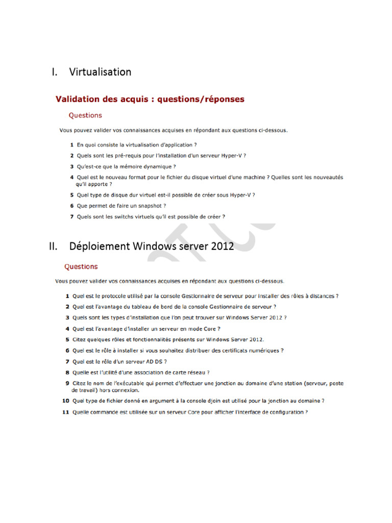 Guide sur la virtualisation et Windows Server | PDF