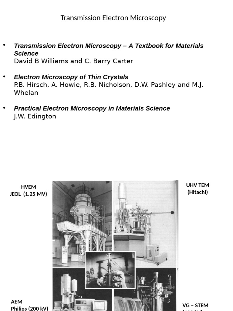 Transmission Electron Microscopy Overview | PDF | Transmission Electron ...