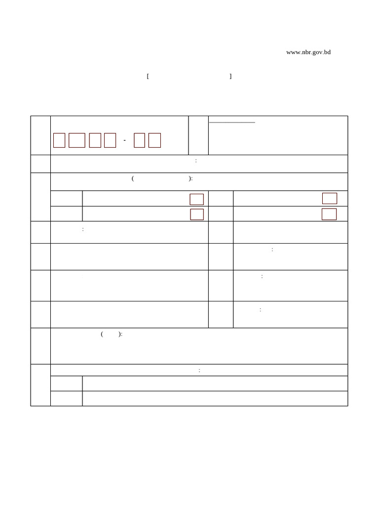Monthly TDS Return Template Bangla Version | PDF