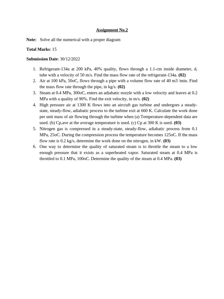 Assignment No.1 & 2 | PDF