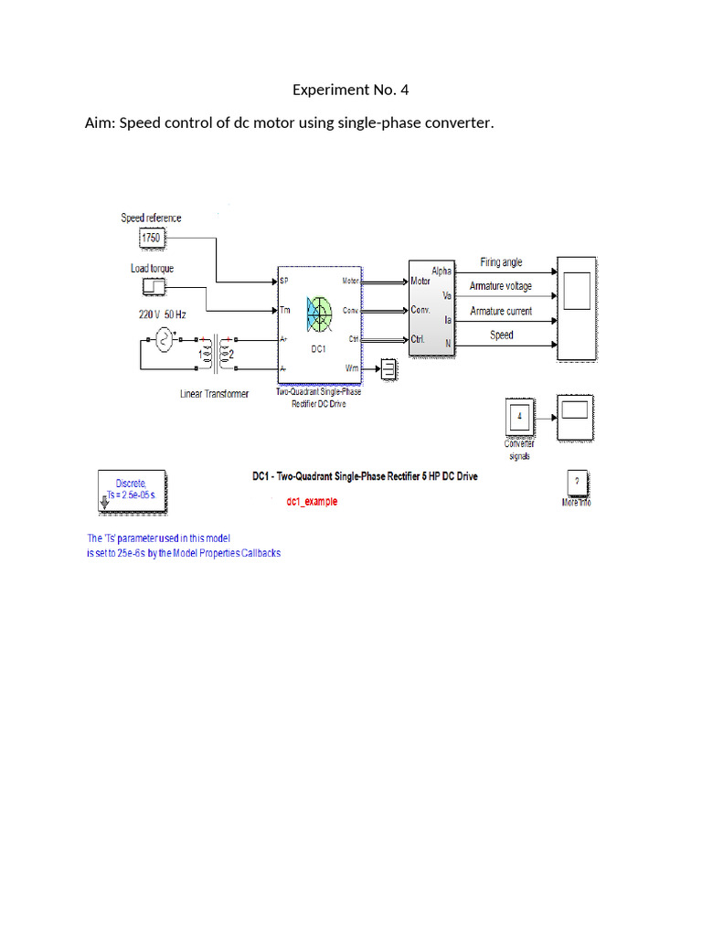 DC Motor Speed Control with Converters | PDF | Rectifier | Electric Motor