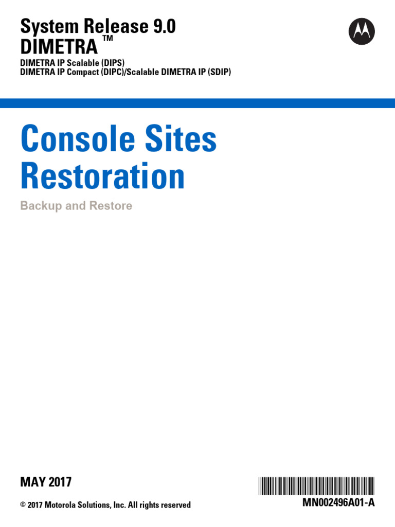 DIMETRA System Release 9.0 Guide | PDF | Command Line Interface ...