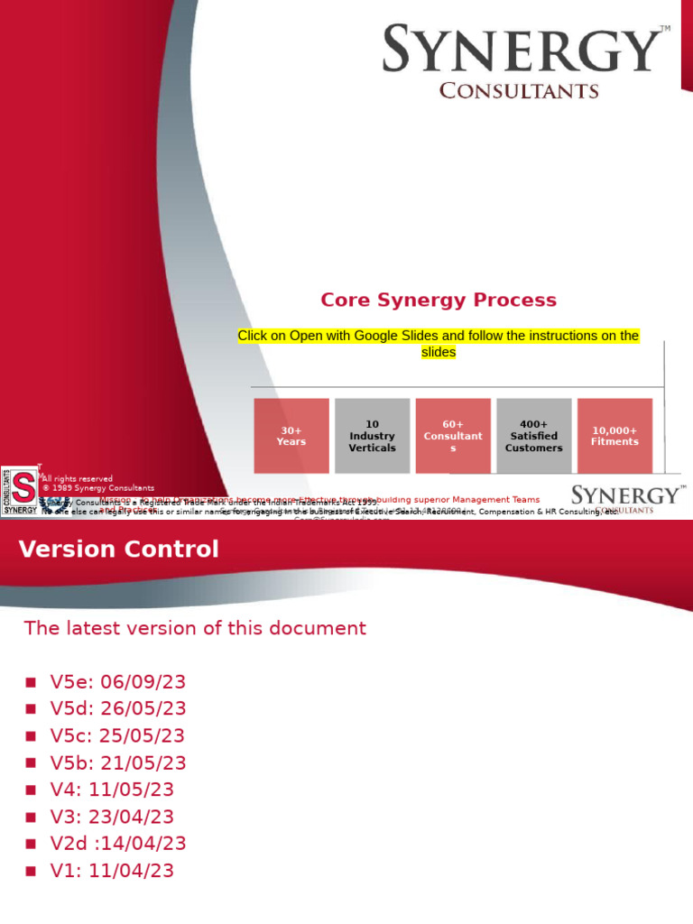 Core Synergy Process: Click On Open With Google Slides and Follow The ...