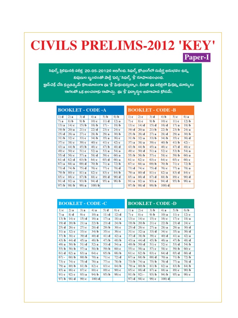 Civils Pre Paper Ikey | PDF