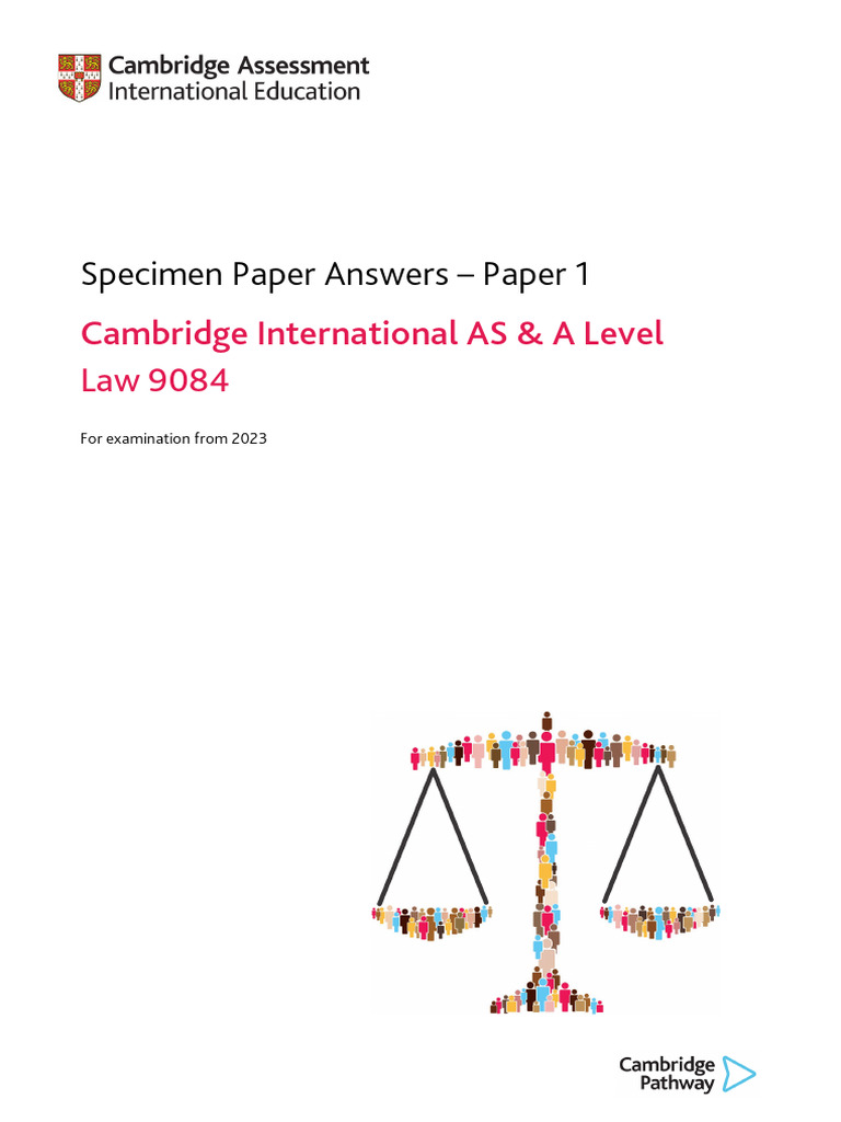 9084 Specimen Paper Answers Paper 1 (For Examination From 2023) | PDF ...