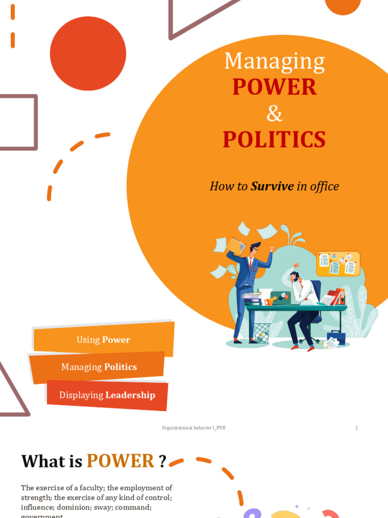 Mastering Power and Politics at Work | PDF | Power (Social And ...