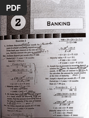 Recurring Deposit Calculations Guide | PDF | Financial Economics