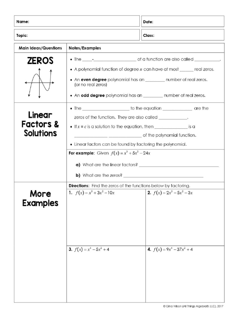 5 - Multiplicity & Zeros | PDF