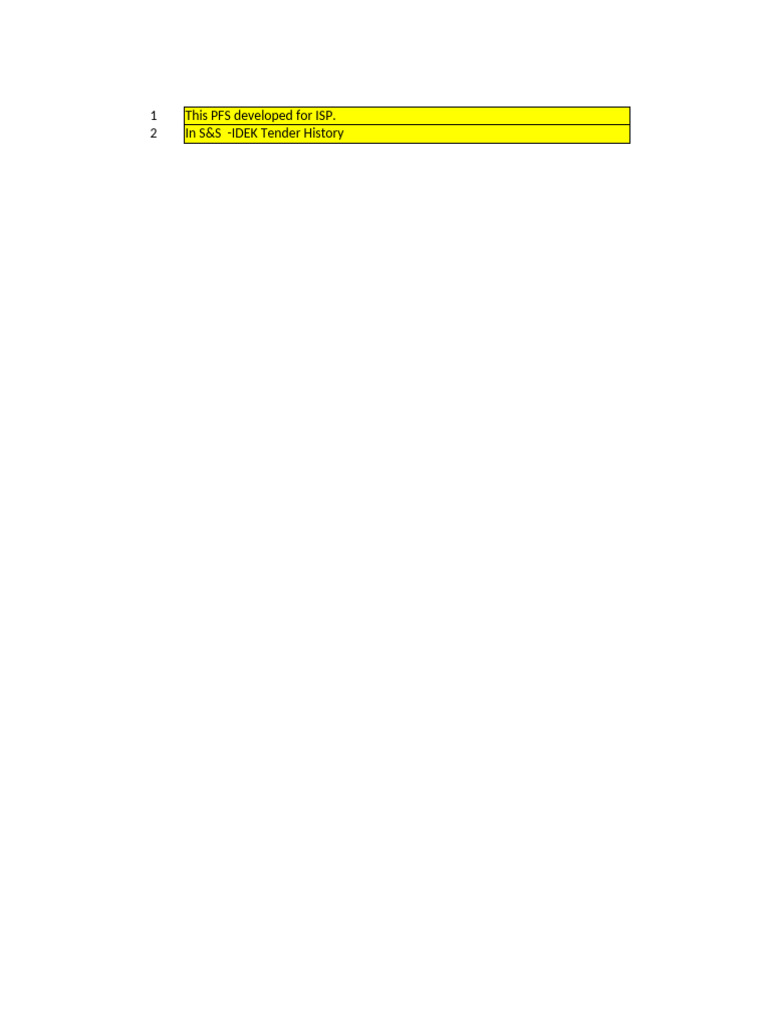 ISP Tender History Overview | PDF | Computing
