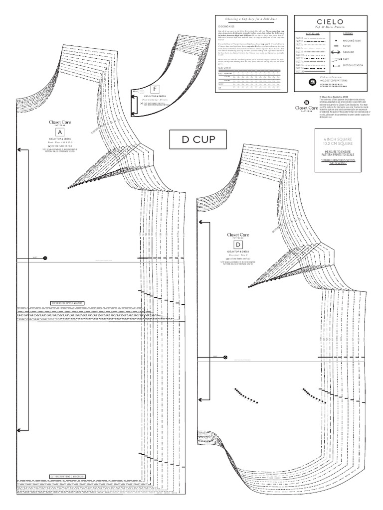 Cielo Top & Dress Pattern Guide | PDF | Clothing | Fashion