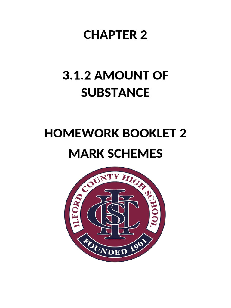 CH 2 MS Amount of Substance | PDF | Mole (Unit) | Molar Concentration