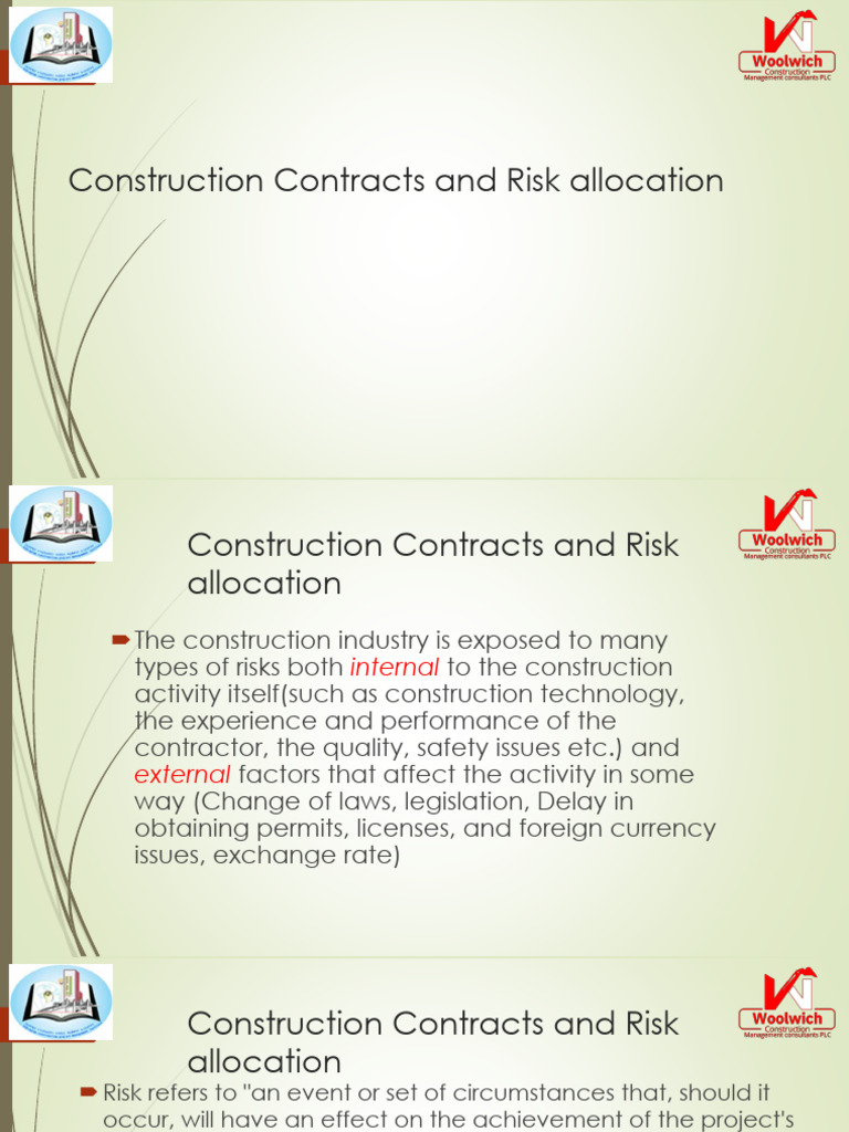 Construction Contracts: Risk Management Guide | PDF