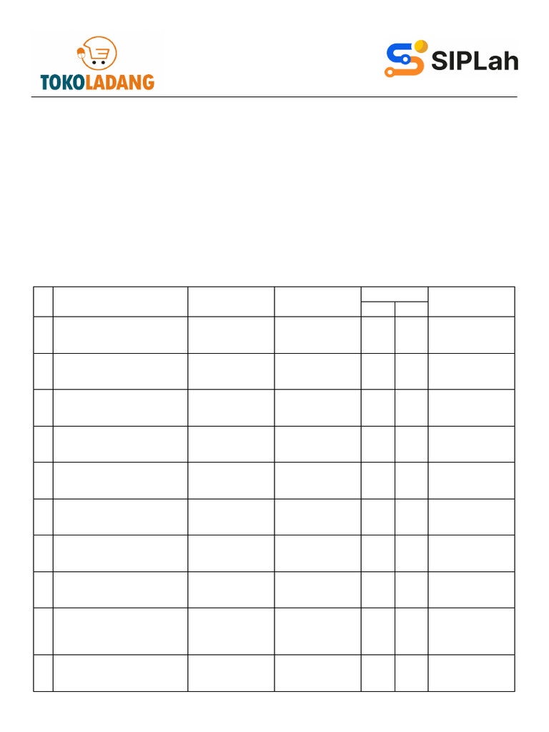 Proforma Invoice Toko Ladang 2025 | PDF