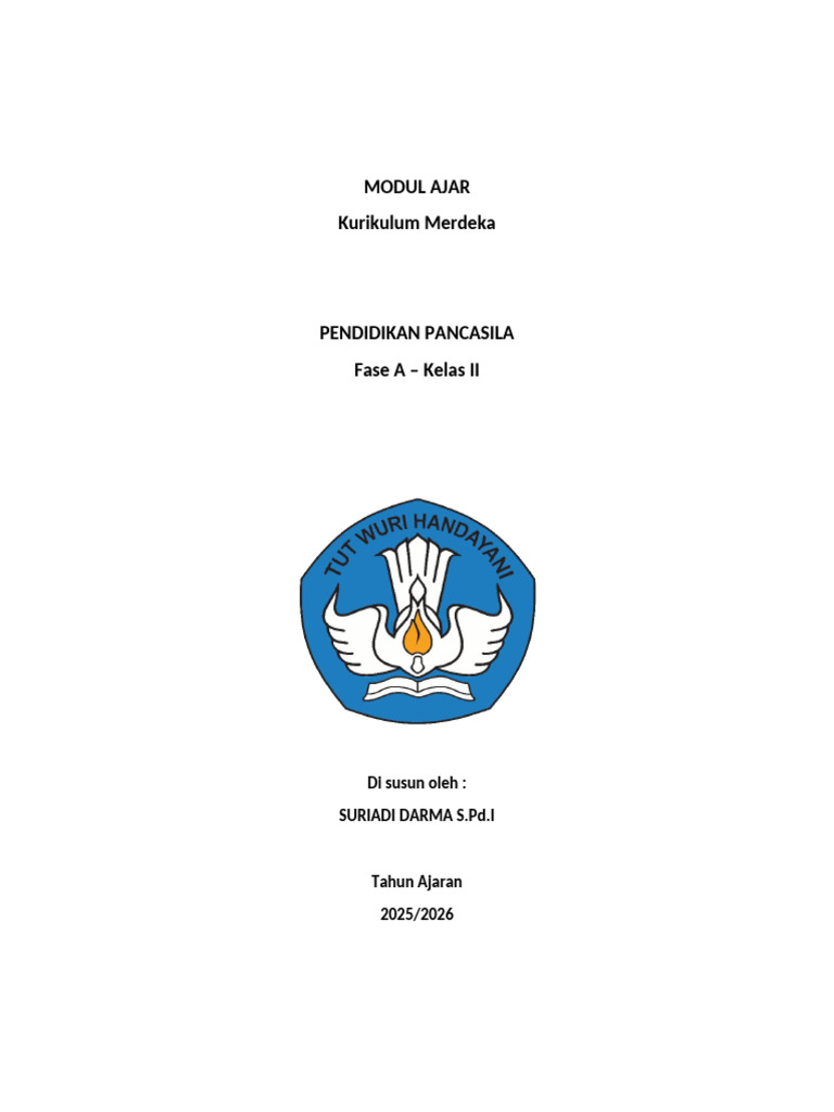 Modul Ajar Pendidikan Pancasila Kelas II | PDF