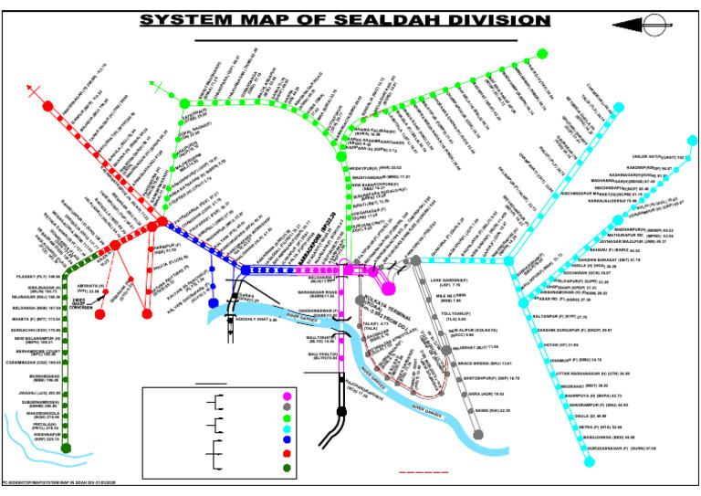 Kolkata Railway Station Distances | PDF