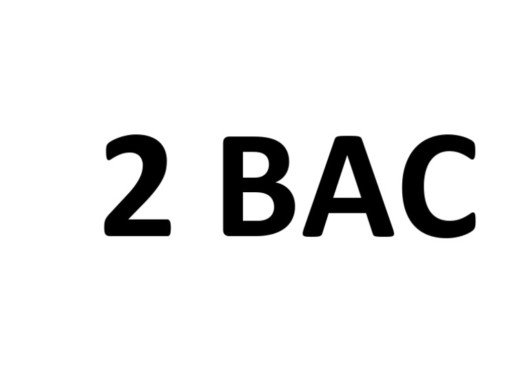 2 Bac | PDF