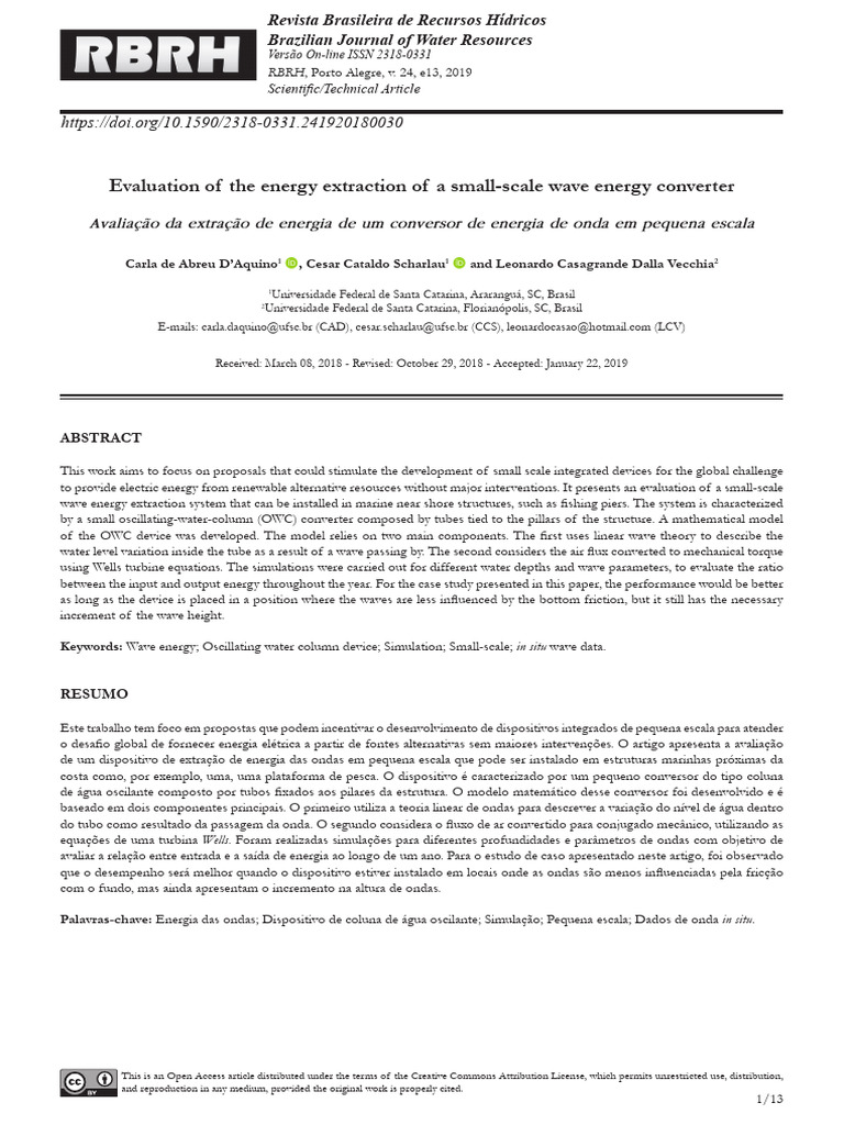 2318-0331-rbrh-24-e13 | PDF | Wavelength | Waves