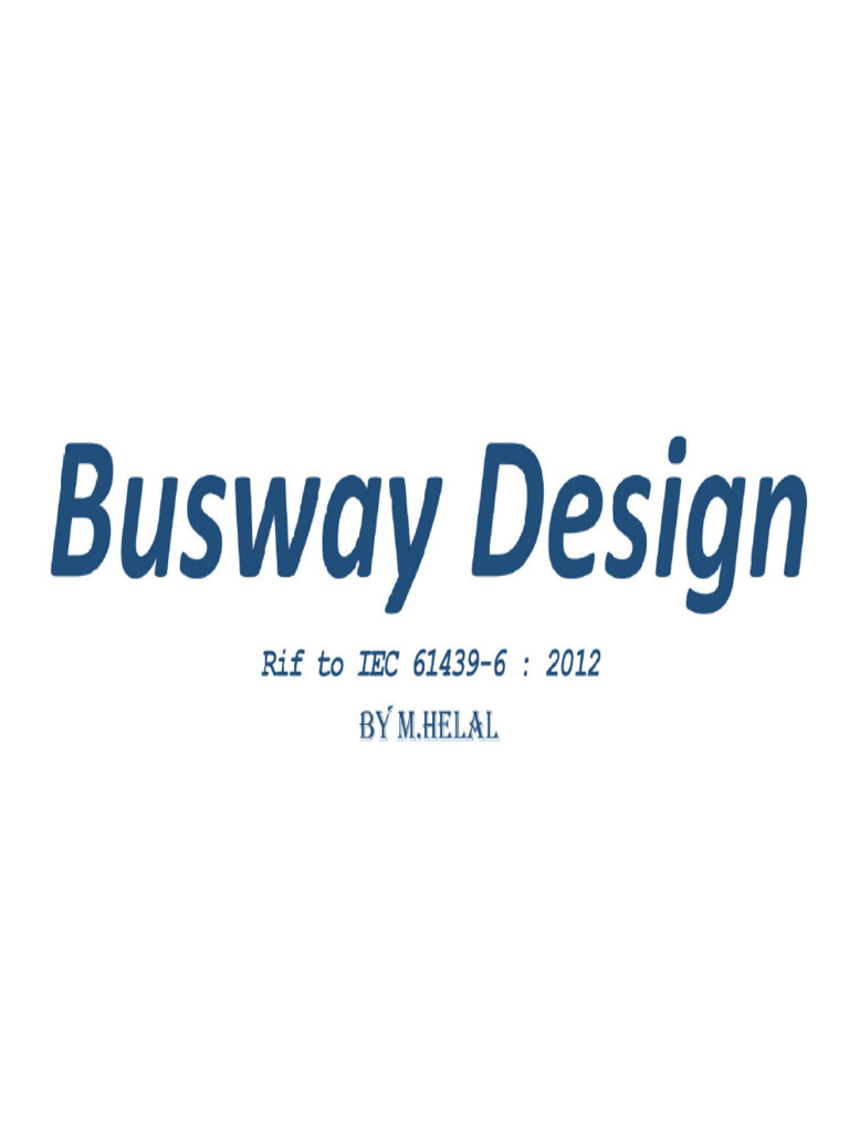 Busway Design by MHelal | PDF