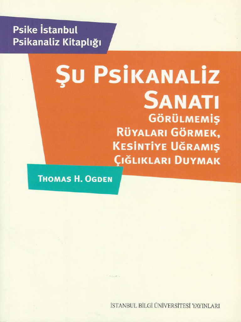Thomas Ogden - Şu Psikanaliz Sanatı | PDF