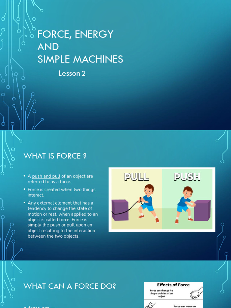 Understanding Force and Energy Basics | PDF | Force | Friction