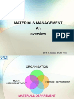 Materials Management An: by S K Pandita /DGM (CM)