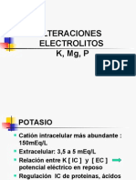 Alteraciones Electrolitos K, MG, P