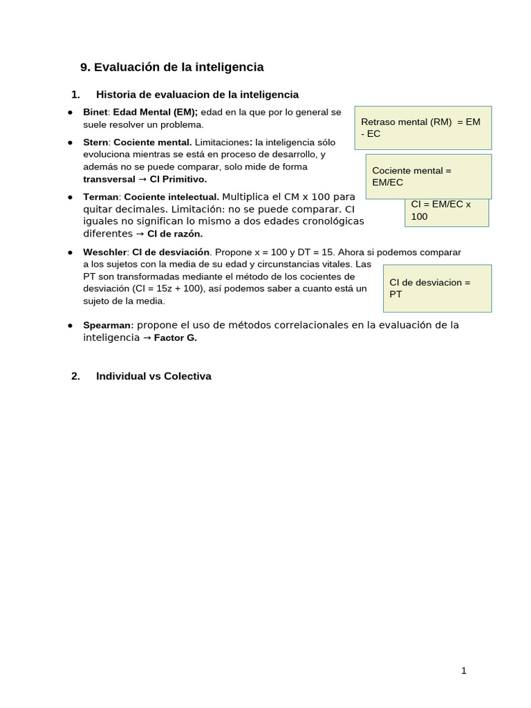 Evaluación de la Inteligencia: Métodos y Modelos | PDF | Inteligencia ...