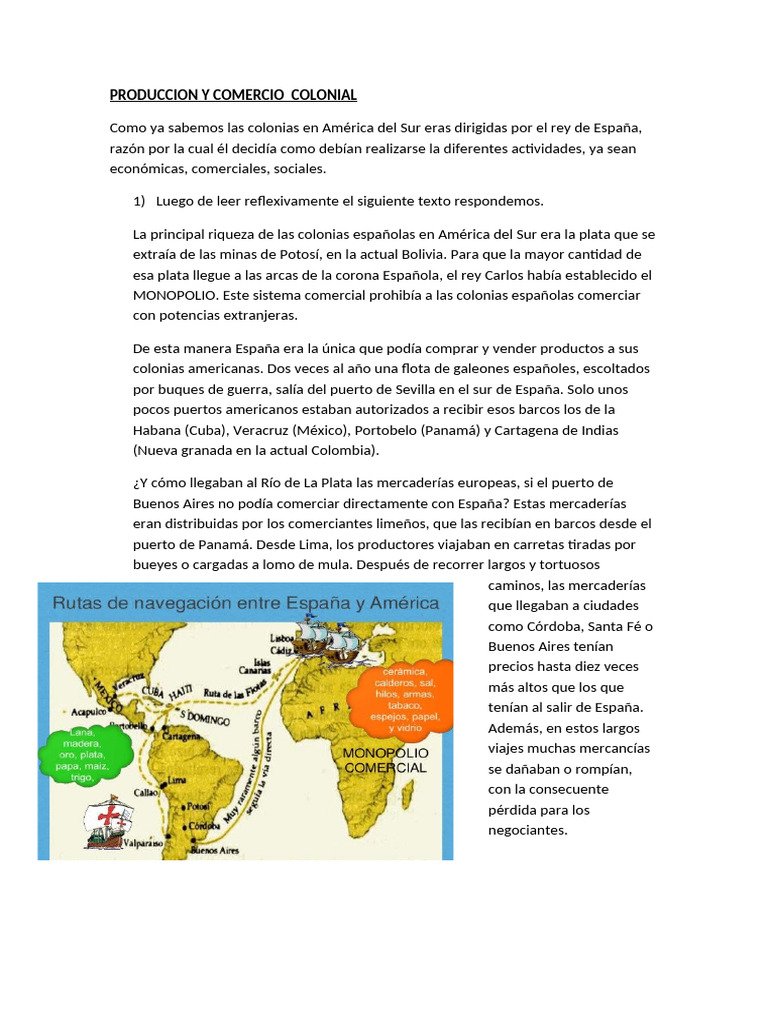Comercio y Contrabando en Colonias Españolas | PDF | Comercio | España