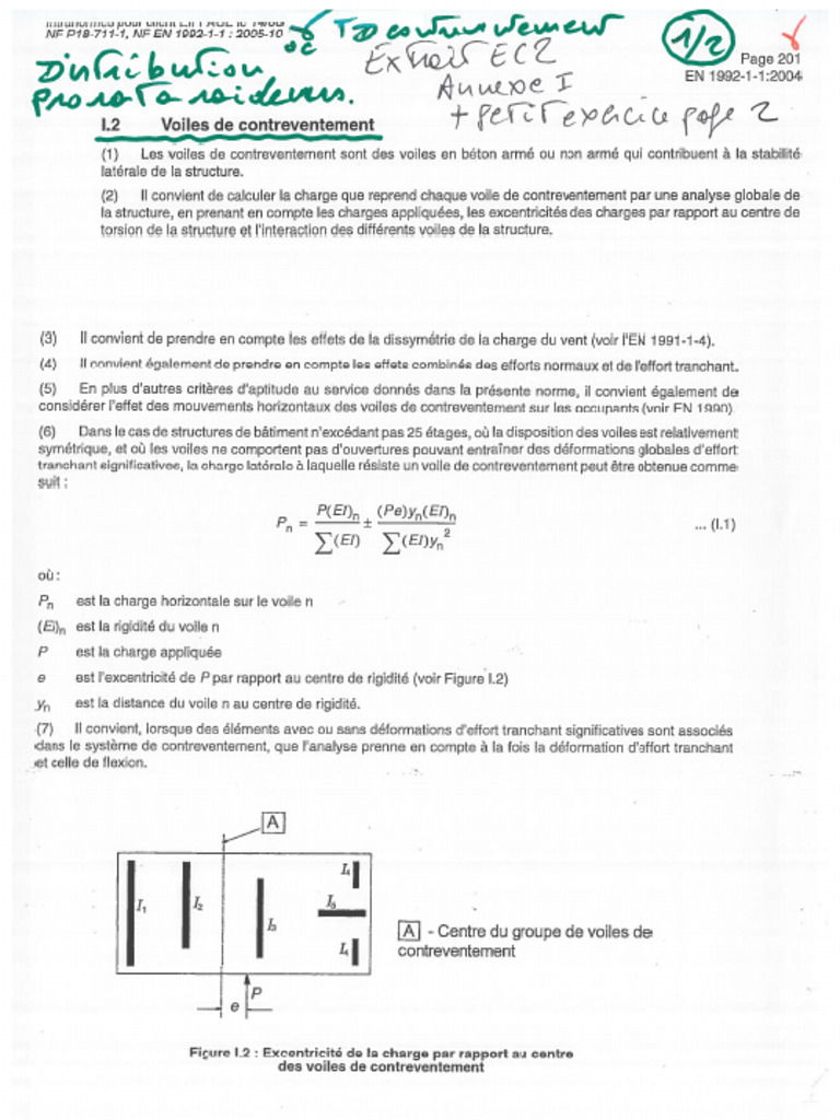 Chec TD Ossature OC CRTV Raideurs Distribution EC2 Et Exo Topo 01 | PDF
