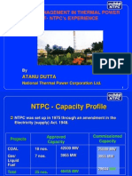 Project Management in Thermal Power Plant-Ntpc'S Experience