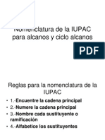 Nomenclatura de La IUPAC Clase de Organica