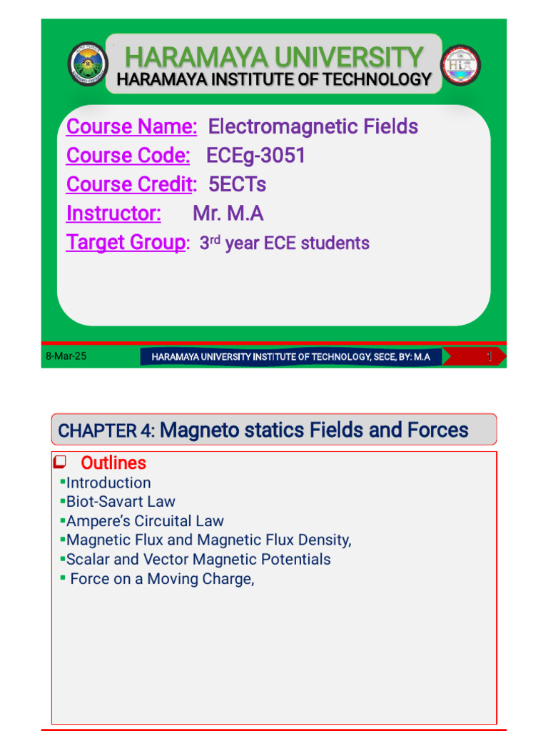 Emf ch-4 | PDF | Magnetic Field | Force