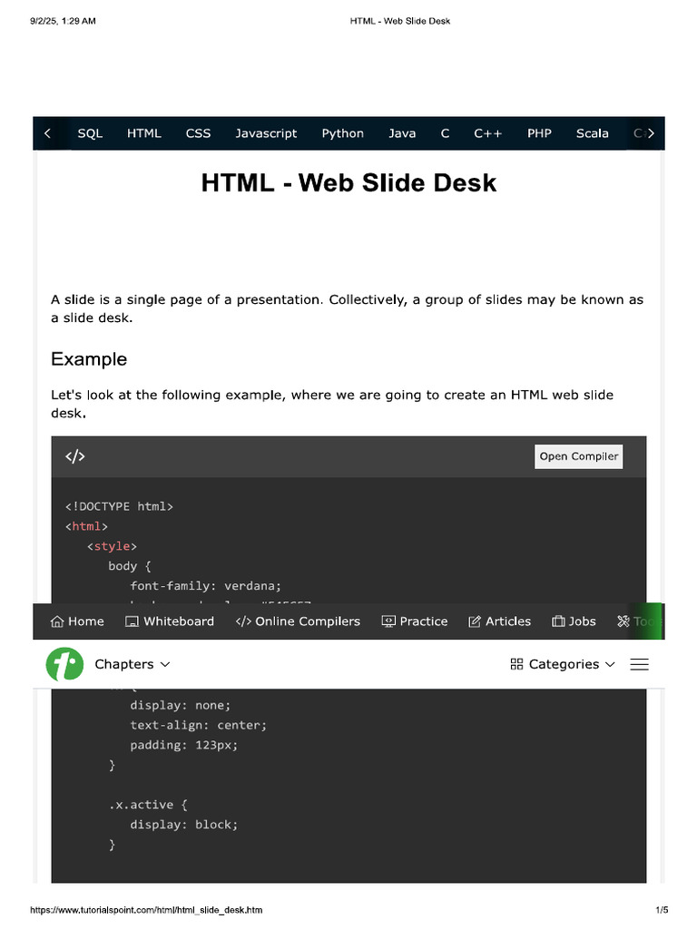 Web Slide | PDF